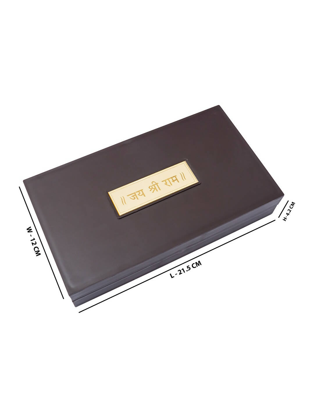 Golden Peacock 24 Ct Gold-Polished & Brown Ram Darbaar Pooja Box | Swadesiicart