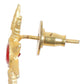 Joban Fashion Women Matte Gold Brass Jhumka | Swadesiicart