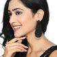 Mominos Fashion Johar Kamal Women's Latest Design Black Color Earrings - Swadesiicart