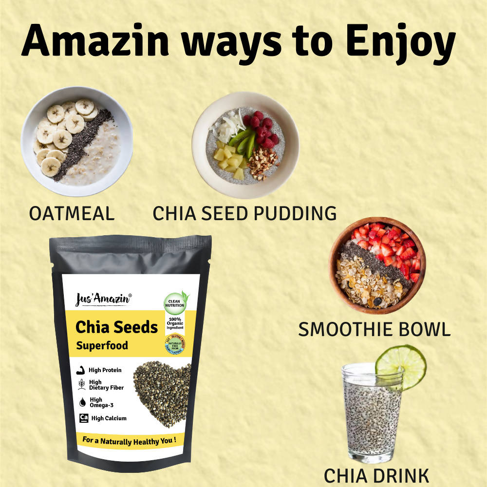 Jus Amazin Chia Seeds Superfood - Swadesiicart