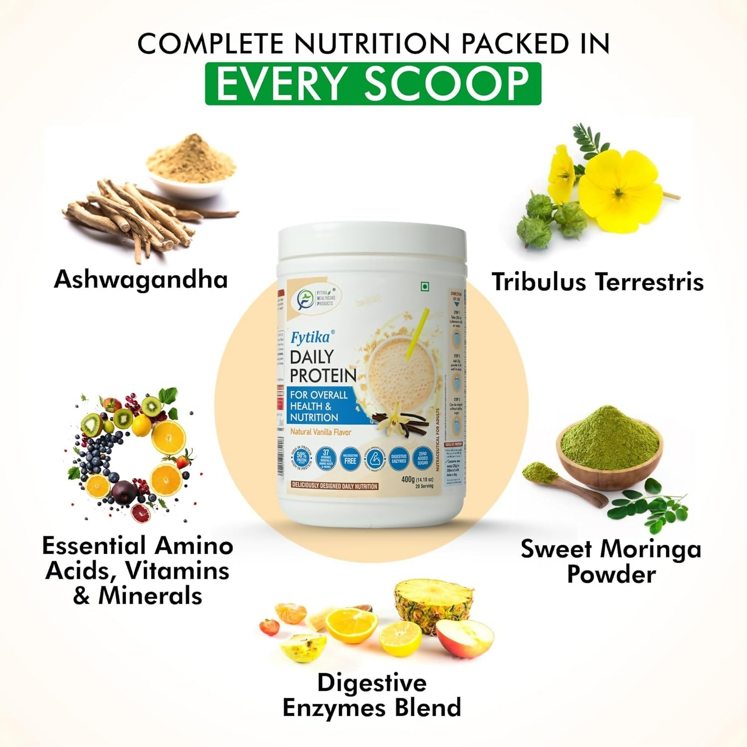 Fytika Healthcare Products Daily Protein Powder - Swadesiicart