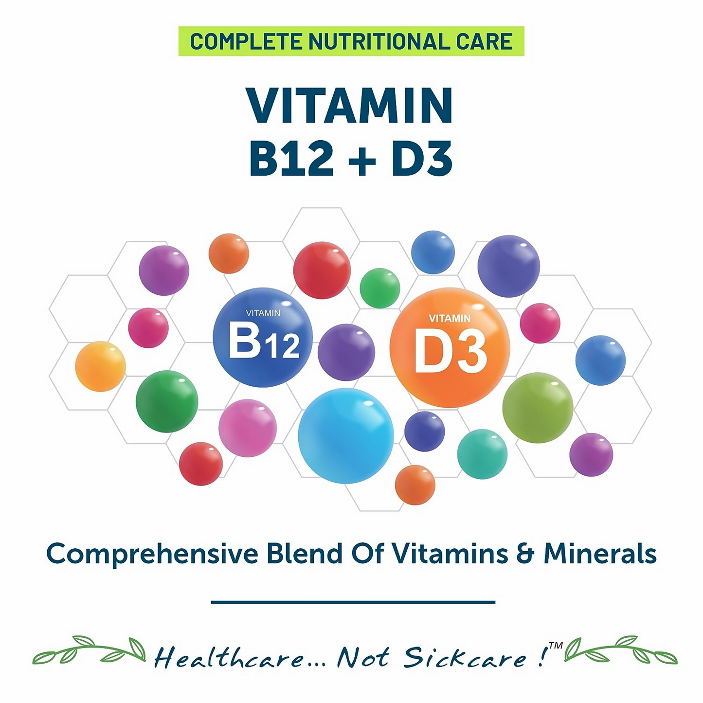 Bliss Welness Vitamin B12+D3 Tablets - Swadesiicart