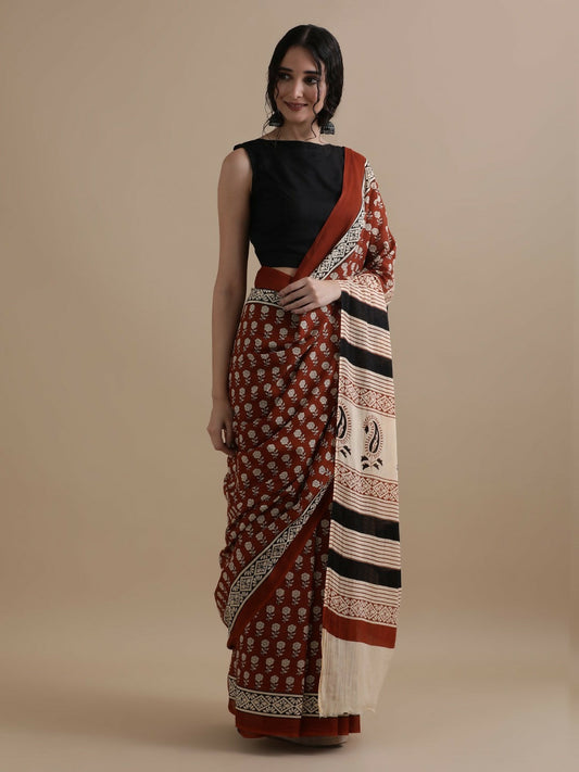 Exclusive Collection Multi Beautiful Mulmul Cotton Saree - Swadesiicart