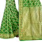 Vamika Green Weaving Banarasi Jacquard Saree | Swadesiicart