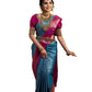 Vamika Weaving Banarasi Jacquard Sky Blue Kanjivaram Saree | Swadesiicart