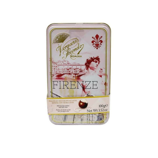 Ajfan Milk Chocolate Cream Pralines in Firenze Gift Tin | Swadesiicart