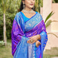 Anaita Violet Silk Saree With Blouse Piece