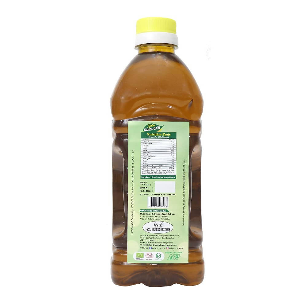 El World Organic Yellow Mustard Oil - Swadesiicart