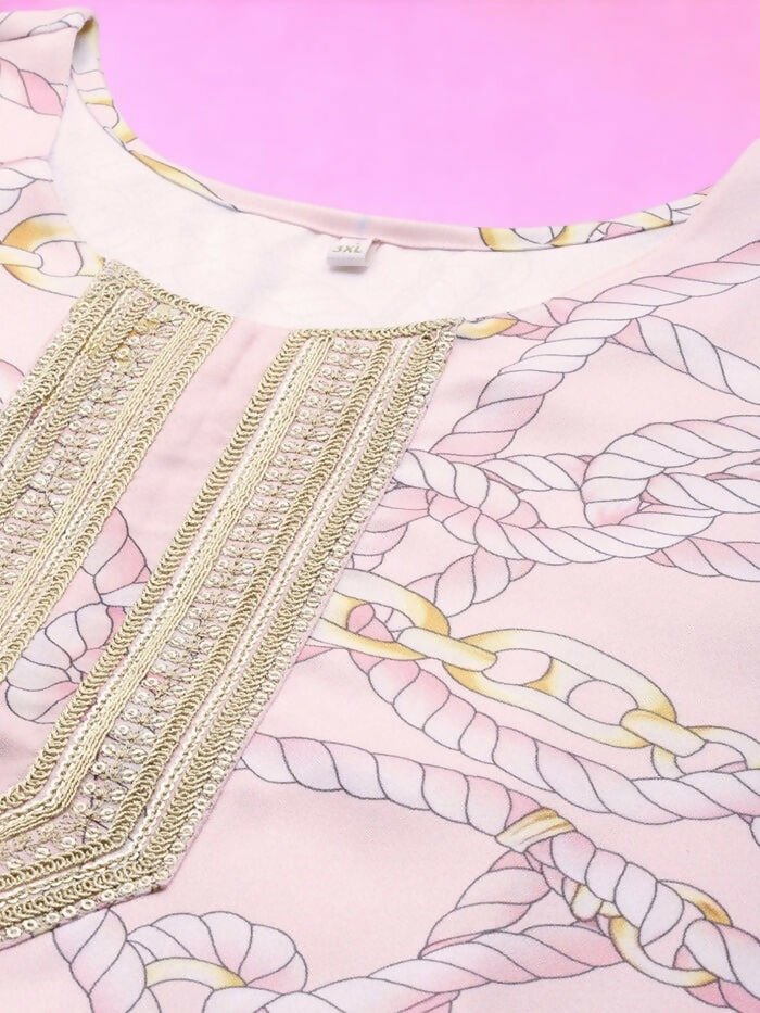 Ahalyaa Women's Traditional wear Tunic - Pink | Swadesiicart