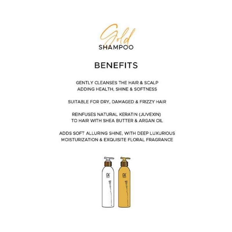 GK Hair Gold Shampoo for Luminous Hair | Swadesiicart