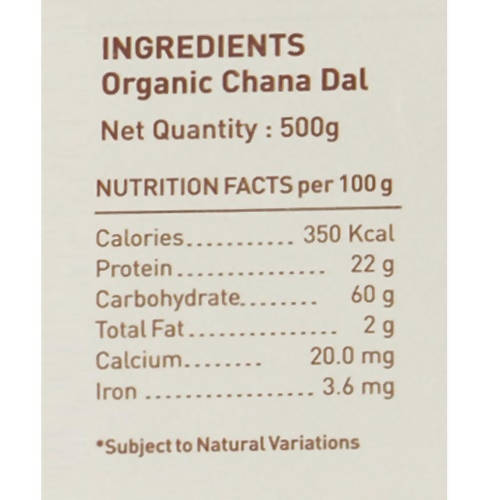 Pure & Sure Chana Dal Traditional Organic Pulses - Swadesiicart