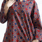 Breathables Abstract Cotton Co-Ord Set – Red