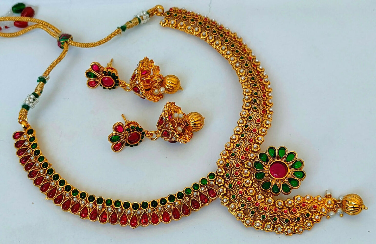 Multicolor Kemp Necklace Set - Swadesiicart