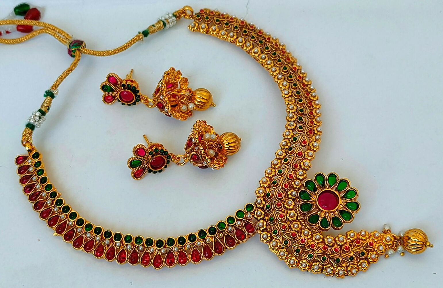 Multicolor Kemp Necklace Set - Swadesiicart