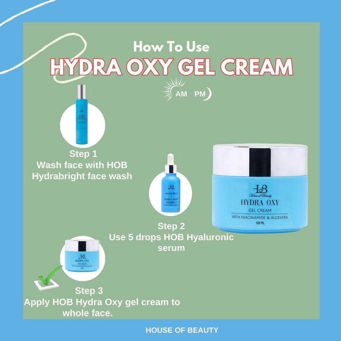 House of Beauty Hydra Oxy Gel Cream - Swadesiicart