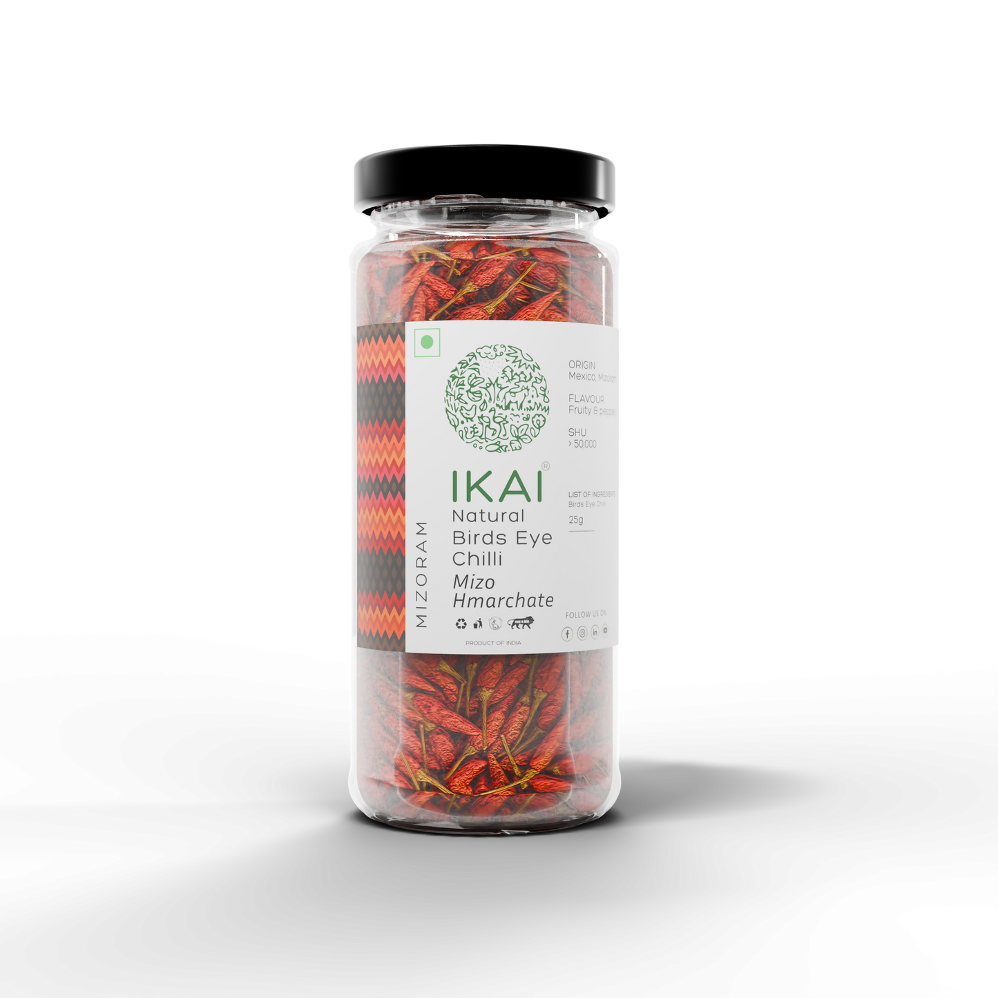 2 - Natural Bird’s Eye Chilli - 25g