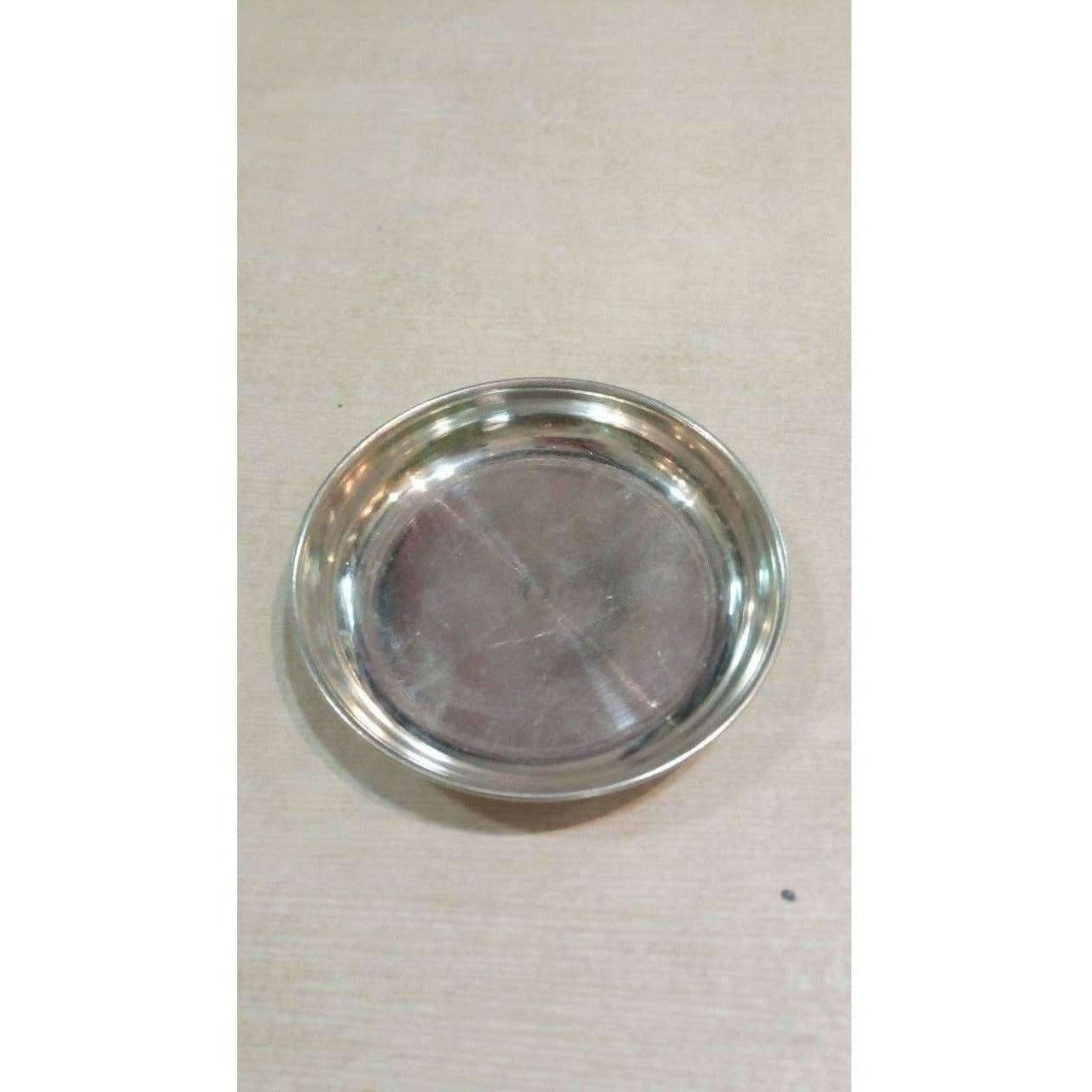Sliver Pooja Plate - Medium Size