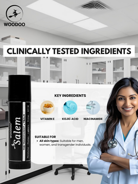 Woodoo Salem Lip Lightening Balm - Swadesiicart