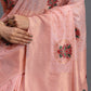 Shree Shyam Fashion Linen Cotton Light Pink Saree