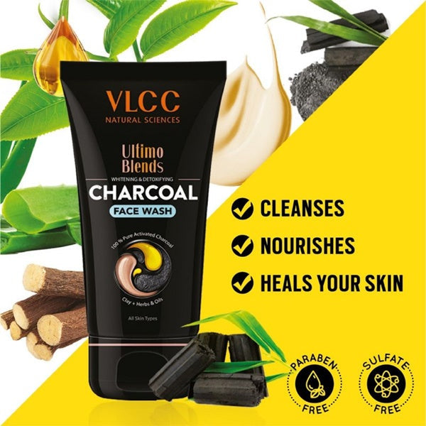 VLCC Ultimo Blends Charcoal Face Wash - Swadesiicart