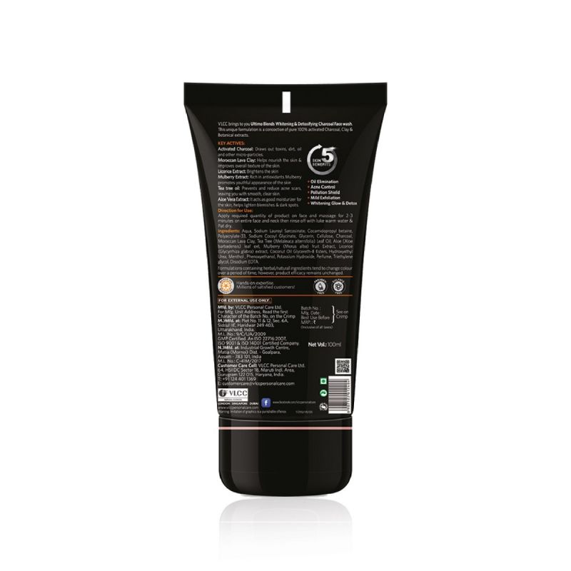 VLCC Ultimo Blends Charcoal Face Wash - Swadesiicart