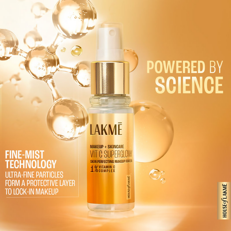 Lakme Vitamin C Superglow Skin Perfecting Makeup Fixer - Swadesiicart