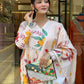 The52 Peach Women's Gorgeous Cotton Fabric Printed Work Straight Kurta Pant and Dupatta Set - Swadesiicart