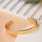 NVR Men Gold Stainless Steel Cuff Bracelet - Swadesiicart