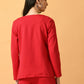 Myshka Women's Pink Solid Coat With Trousers - Swadesiicart