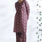 Breathables Wine Butta Print Cotton Kurta & Pants Set