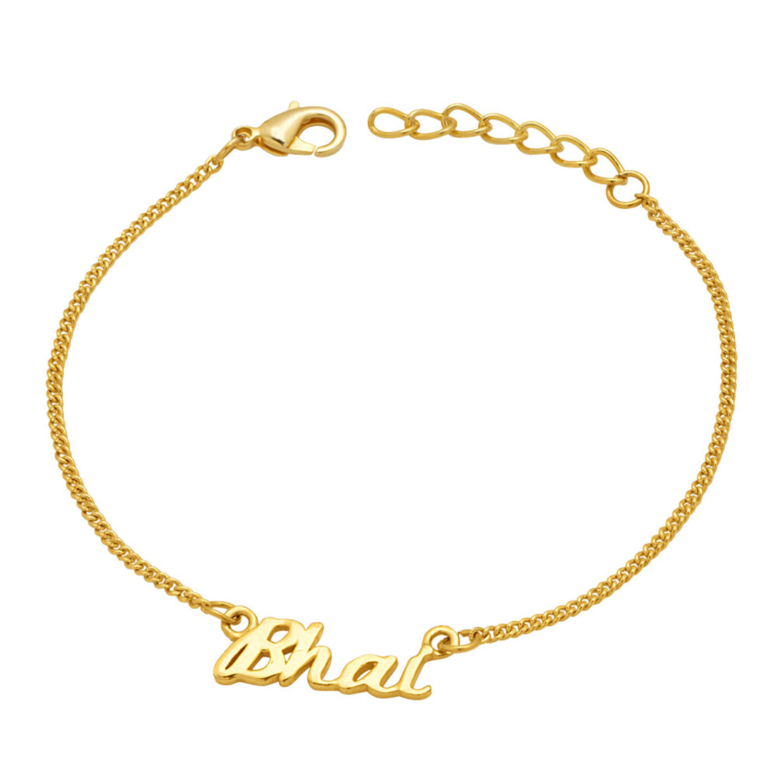 trueBrowns X Voylla Gold-Toned 'Bhai' Bracelet Rakhi With Roli Chaawal Pack | Swadesiicart