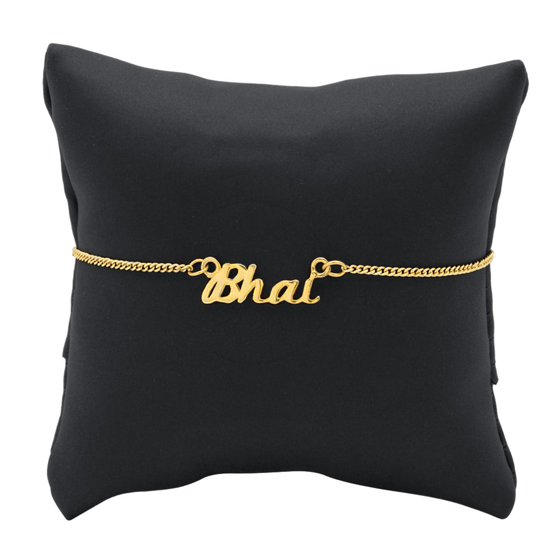 trueBrowns X Voylla Gold-Toned 'Bhai' Bracelet Rakhi With Roli Chaawal Pack | Swadesiicart