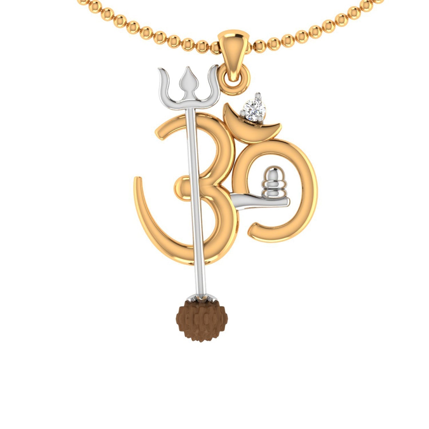 trueBrowns X Voylla OM' Design with Rudraksh Rakhi-Pendant | Swadesiicart