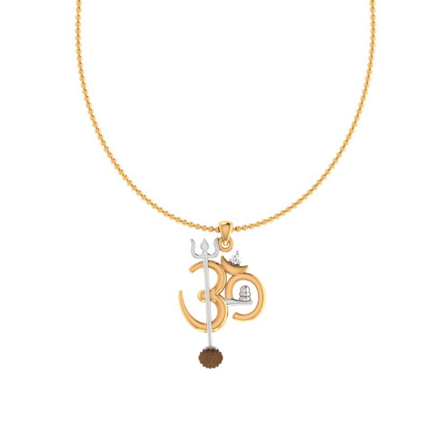 trueBrowns X Voylla OM' Design with Rudraksh Rakhi-Pendant | Swadesiicart