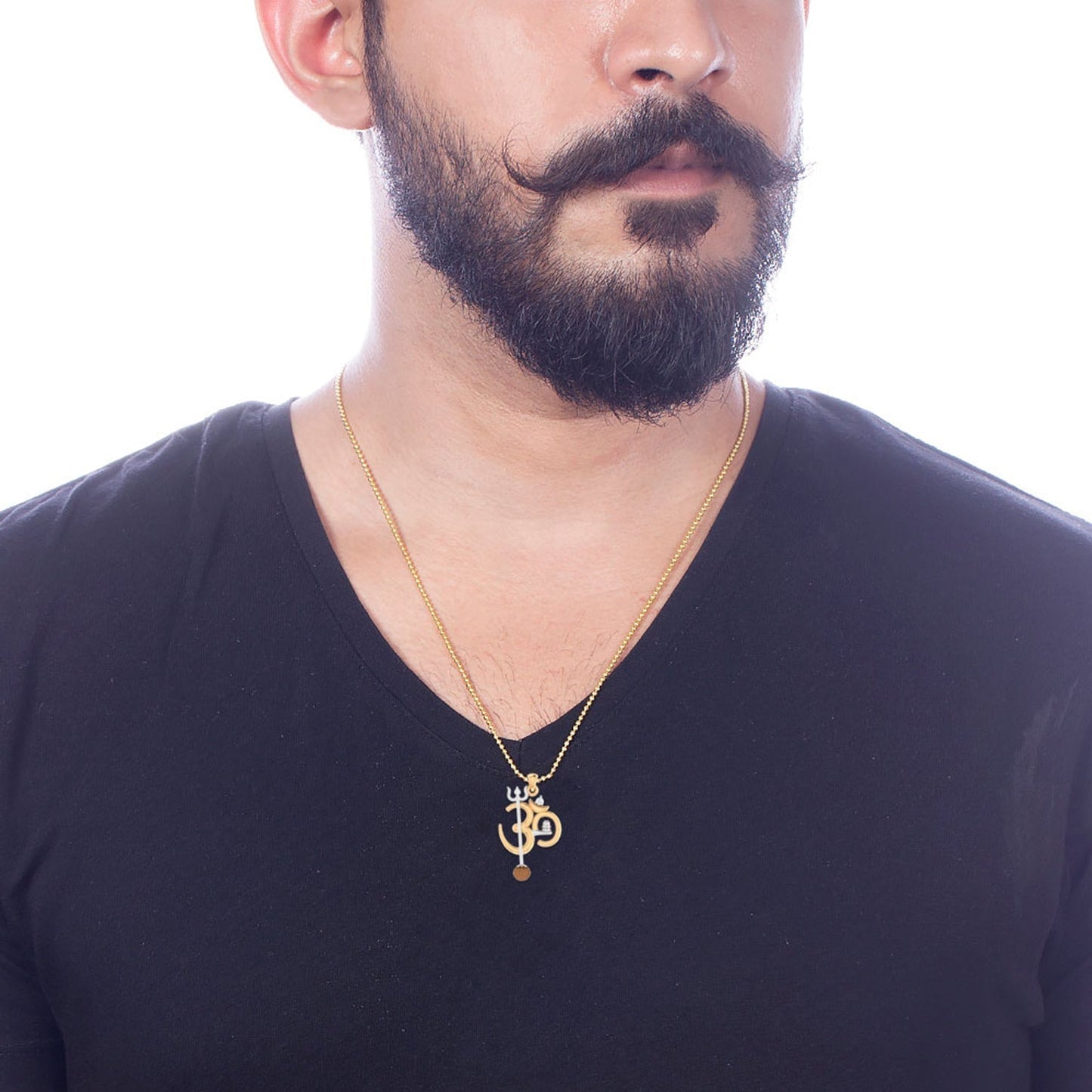 trueBrowns X Voylla OM' Design with Rudraksh Rakhi-Pendant | Swadesiicart
