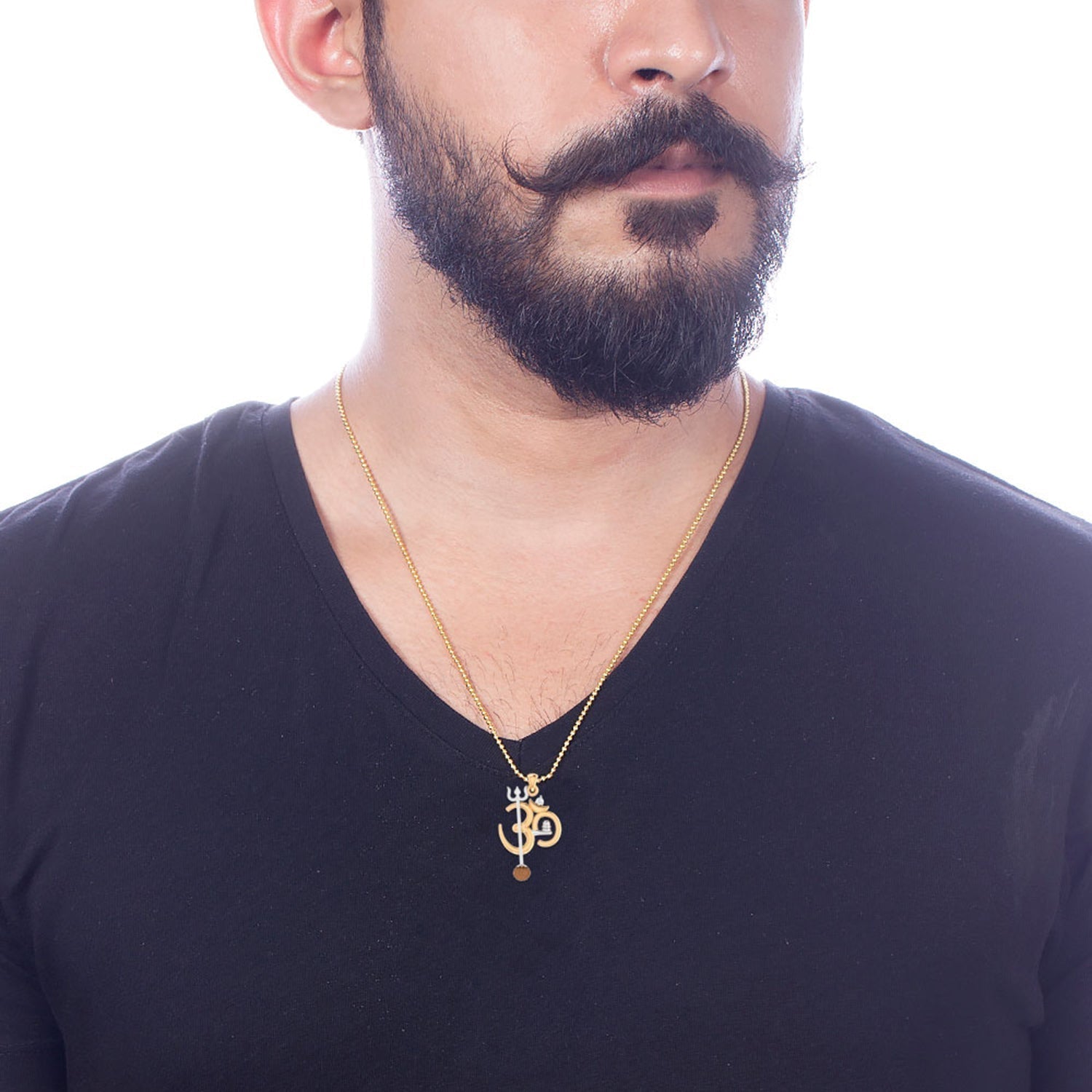 trueBrowns X Voylla OM' Design with Rudraksh Rakhi-Pendant | Swadesiicart