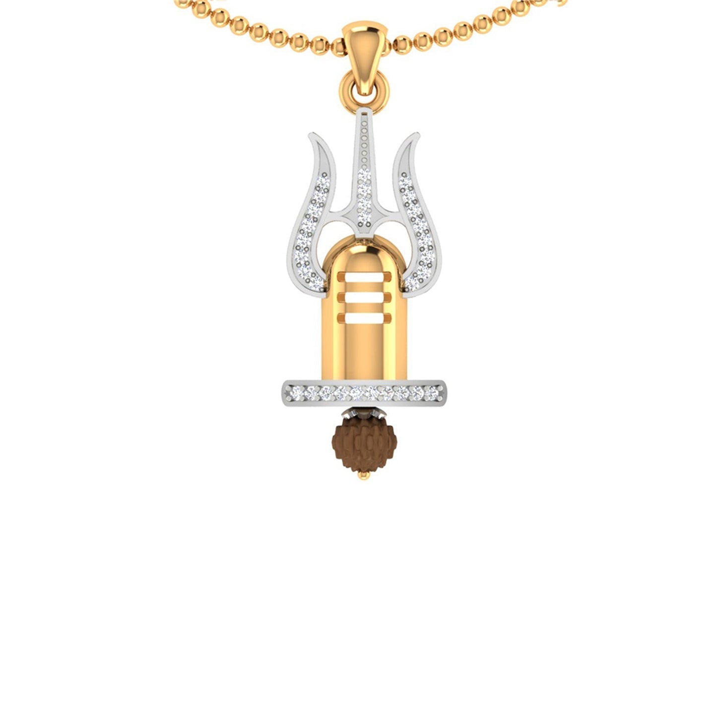 trueBrowns X Voylla Trishul with Rudraksh Rakhi-Pendant | Swadesiicart