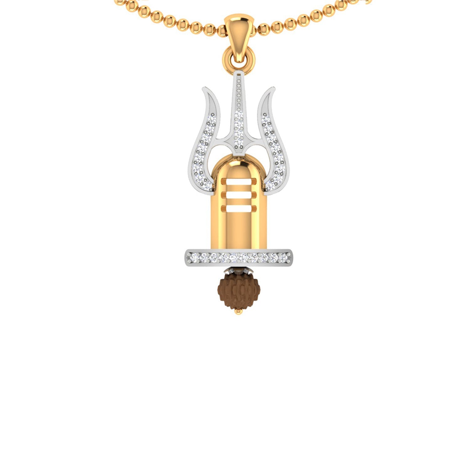 trueBrowns X Voylla Trishul with Rudraksh Rakhi-Pendant | Swadesiicart