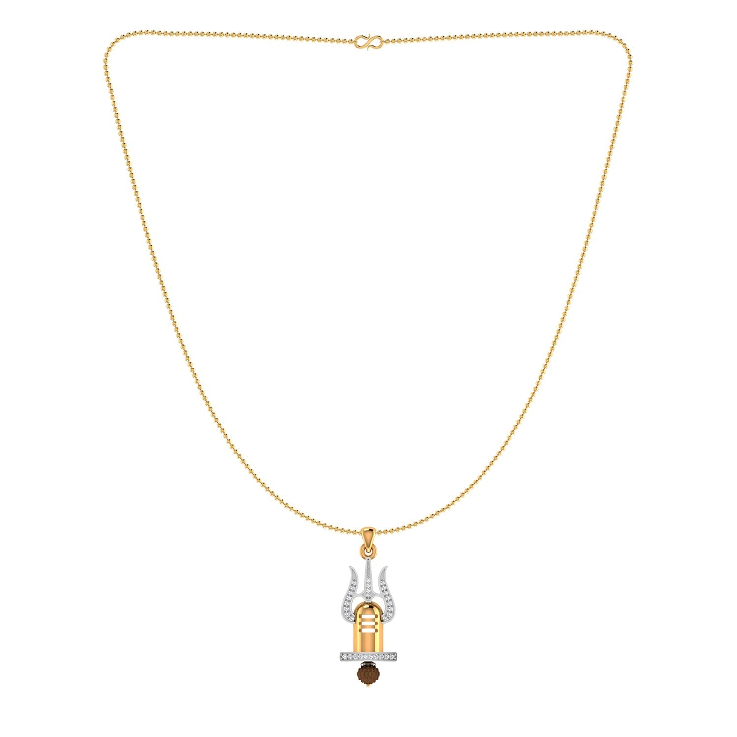 trueBrowns X Voylla Trishul with Rudraksh Rakhi-Pendant | Swadesiicart