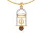 trueBrowns X Voylla CZ Studded Trushul Rakhi-Pendant | Swadesiicart