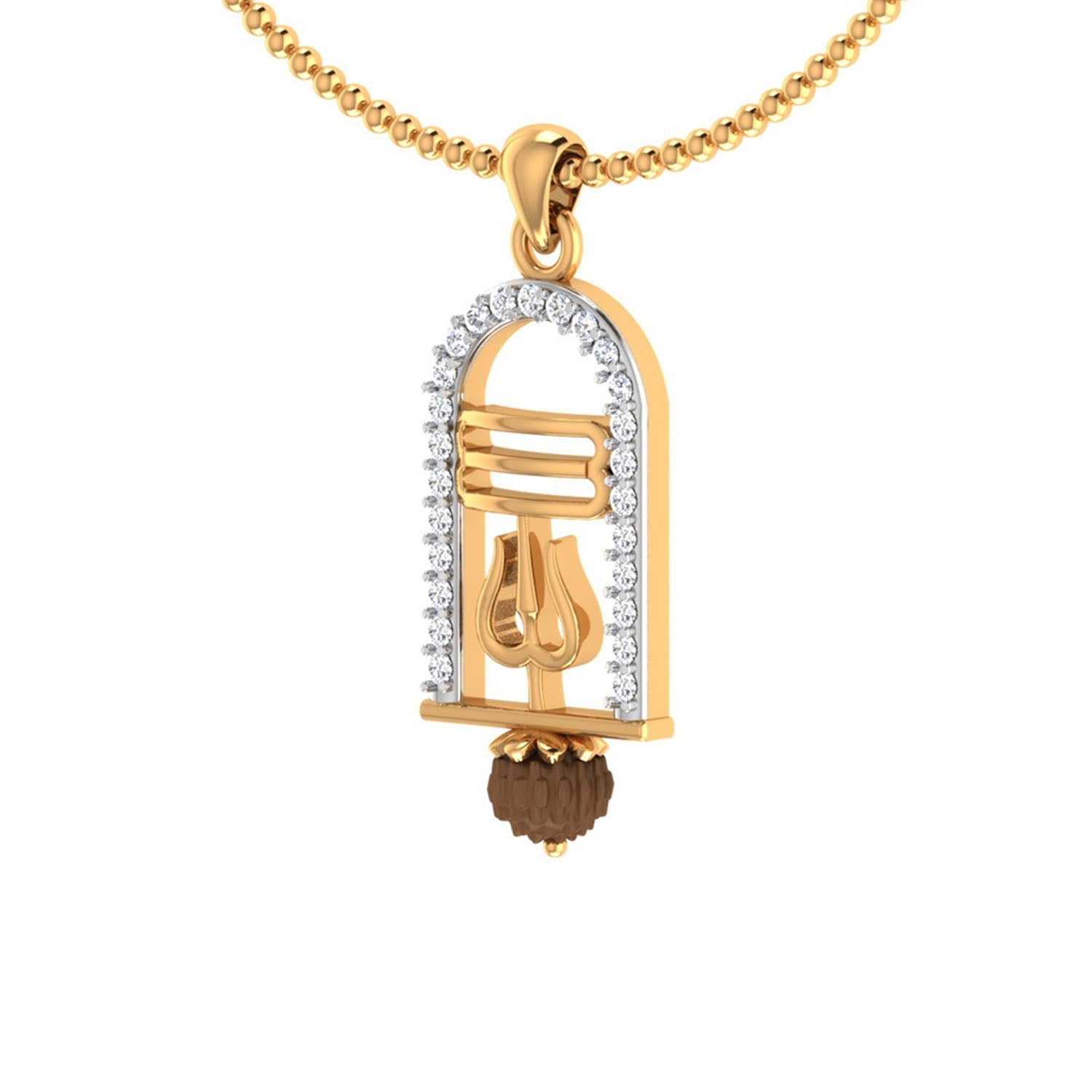 trueBrowns X Voylla CZ Studded Trushul Rakhi-Pendant | Swadesiicart