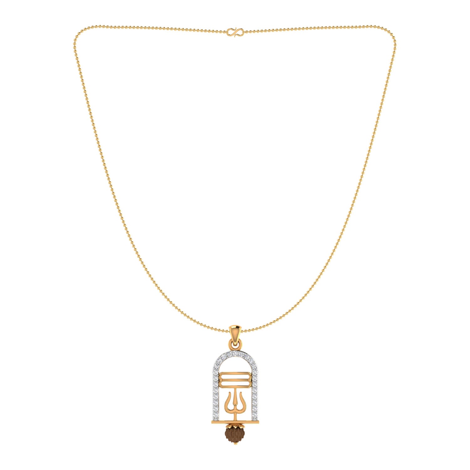 trueBrowns X Voylla CZ Studded Trushul Rakhi-Pendant | Swadesiicart
