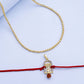 trueBrowns X Voylla CZ Studded Trushul Rakhi-Pendant | Swadesiicart