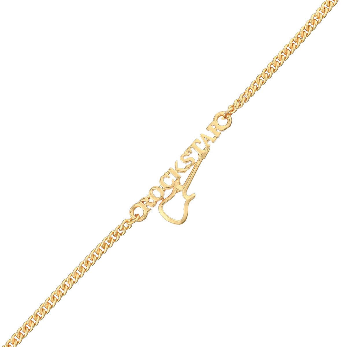 trueBrowns Gold Tone ROCKSTAR Rakhi | Swadesiicart