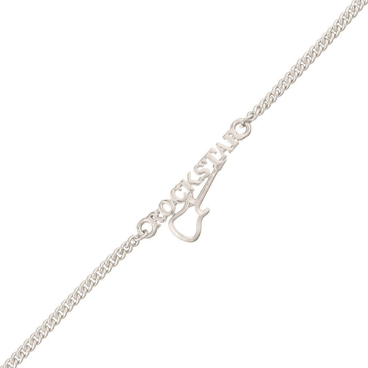 trueBrowns Stylish ROCKSTAR Silver Tone Bracelet Rakhi | Swadesiicart
