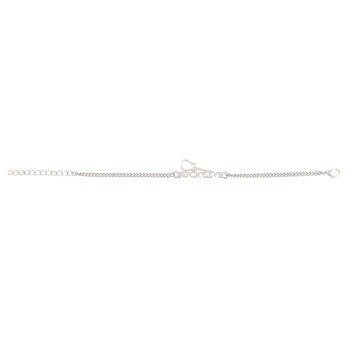 trueBrowns Stylish ROCKSTAR Silver Tone Bracelet Rakhi | Swadesiicart