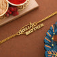 trueBrowns X Voylla Hello Brother Gold-Polished Stylish Bracelet Rakhi | Swadesiicart