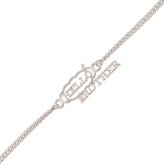 trueBrowns X Voylla Stylish Hello Brother Silver Tone Bracelet Rakhi | Swadesiicart