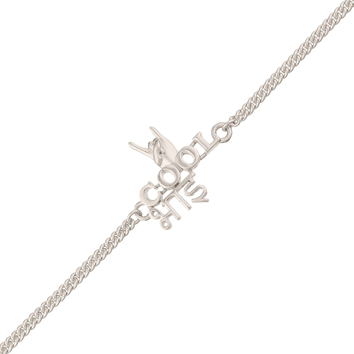 trueBrowns Cool Bhai Silver Tone Rakhi | Swadesiicart