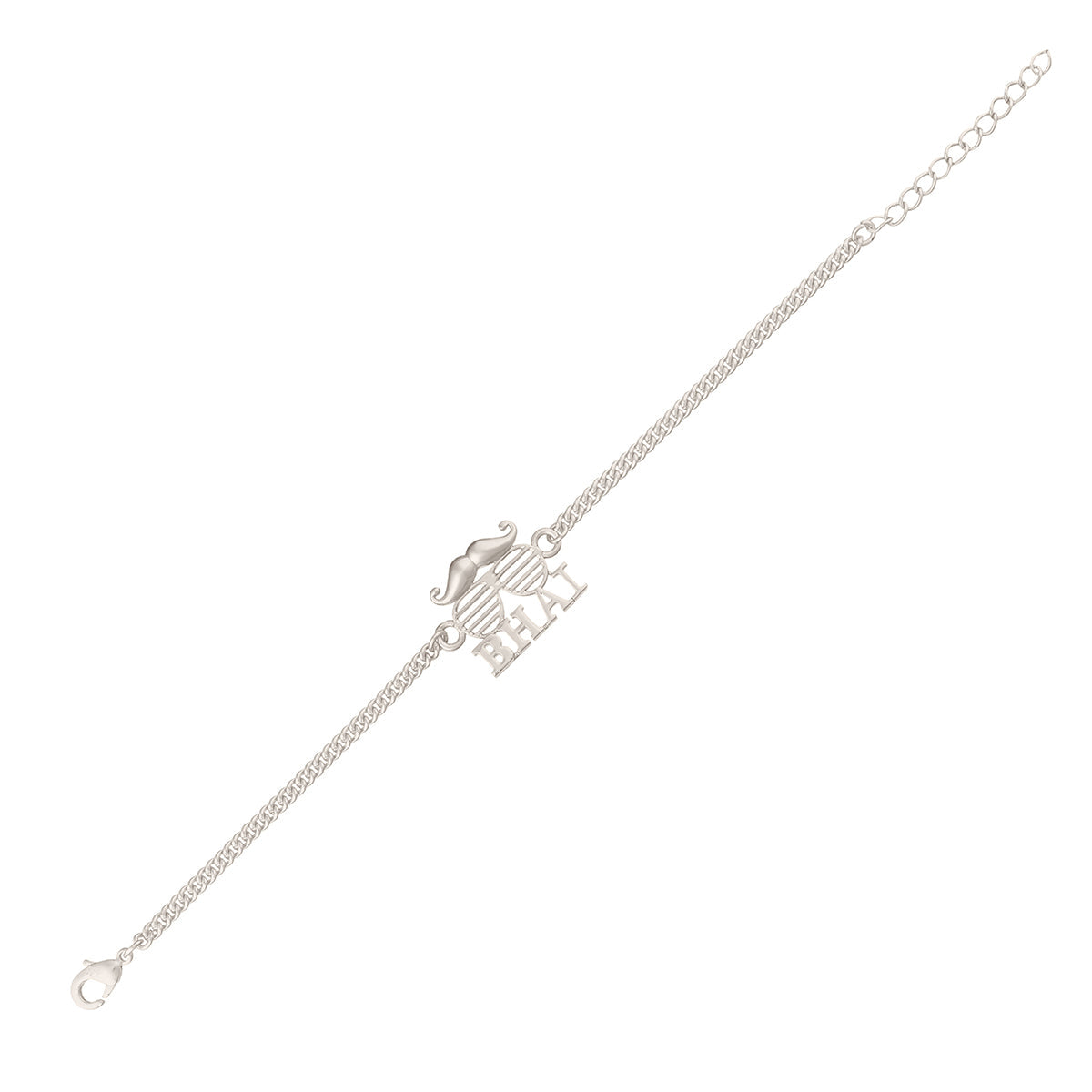 trueBrowns Exclusive Silver Plated BHAI Bracelet Style Rakhi | Swadesiicart